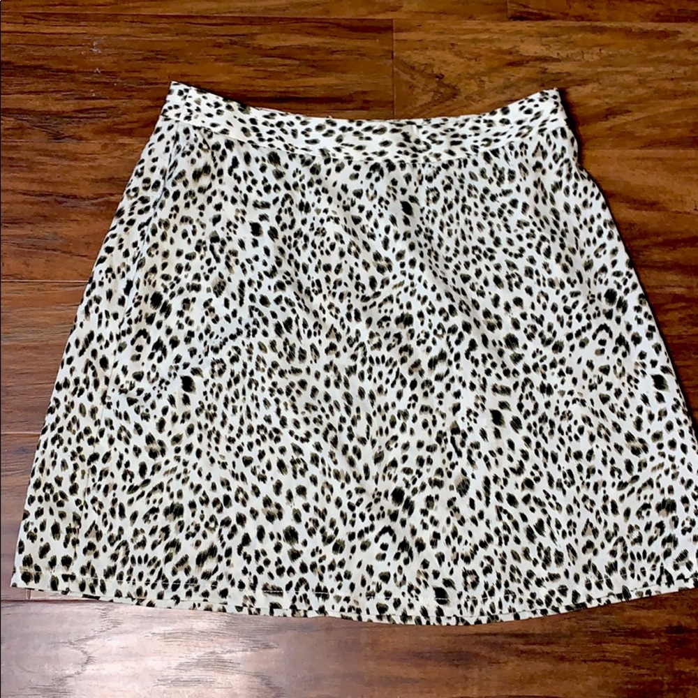 Cheetah print skirt
